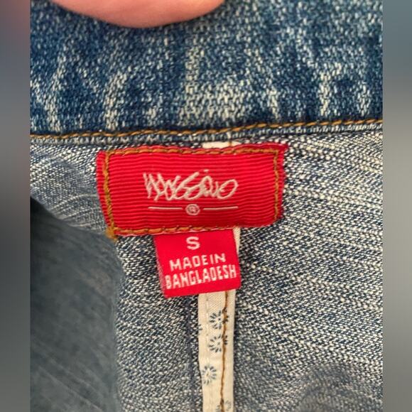 Mossimo Blue Woman's Denim Button Jean Stylish Jacket Small - Picture 5 of 6